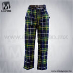 Pantalon-Boxer-Escolar-Escoces-Azul-Marino-con-Verde-Lineas-Amarillas-y-Blancas